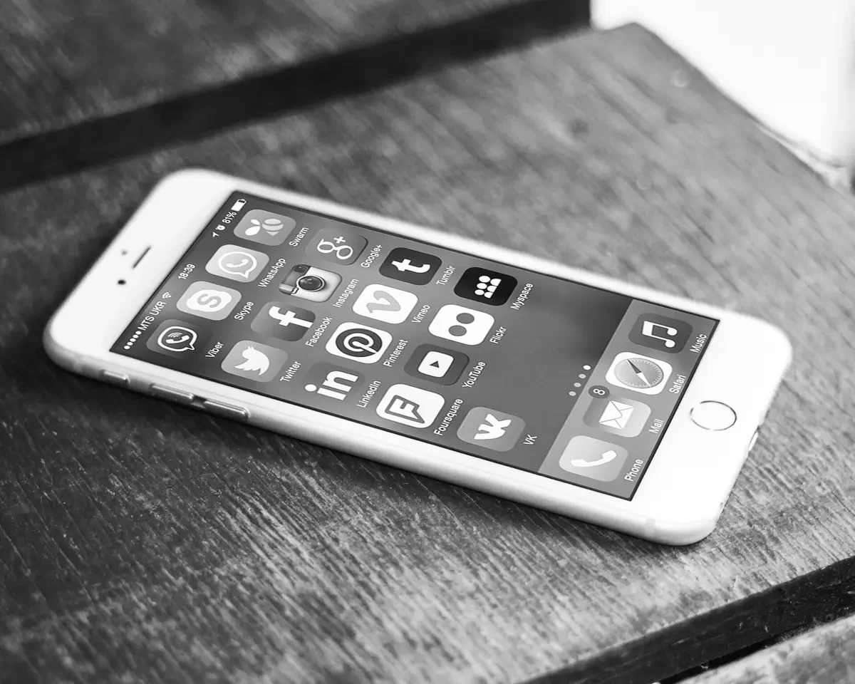 Applications on a smartphone screen