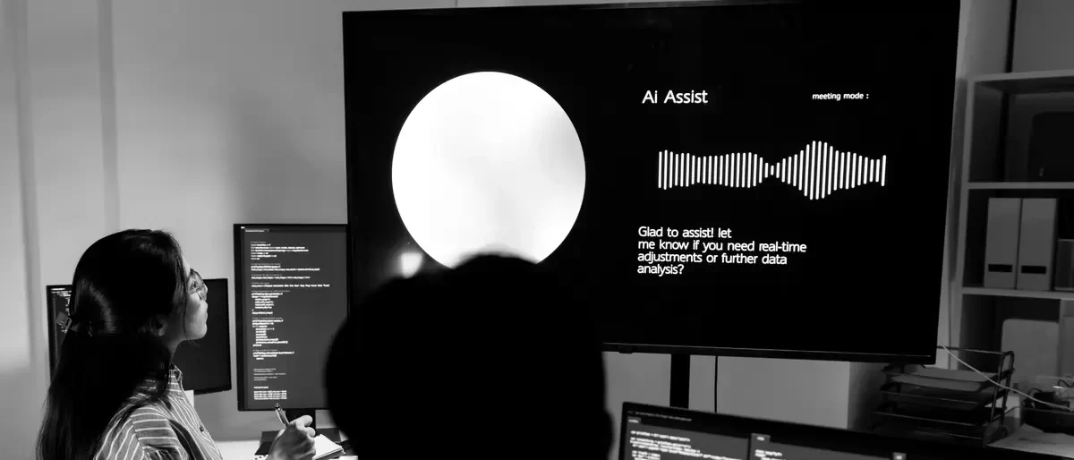 An AI assistant interface responding in real time