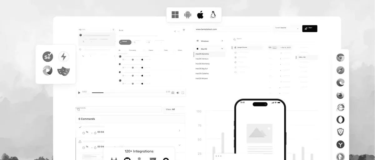 An app tested across operating systems and browsers