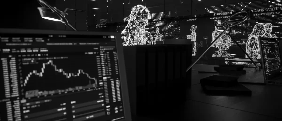 A consultant reviewing performance data during an audit
