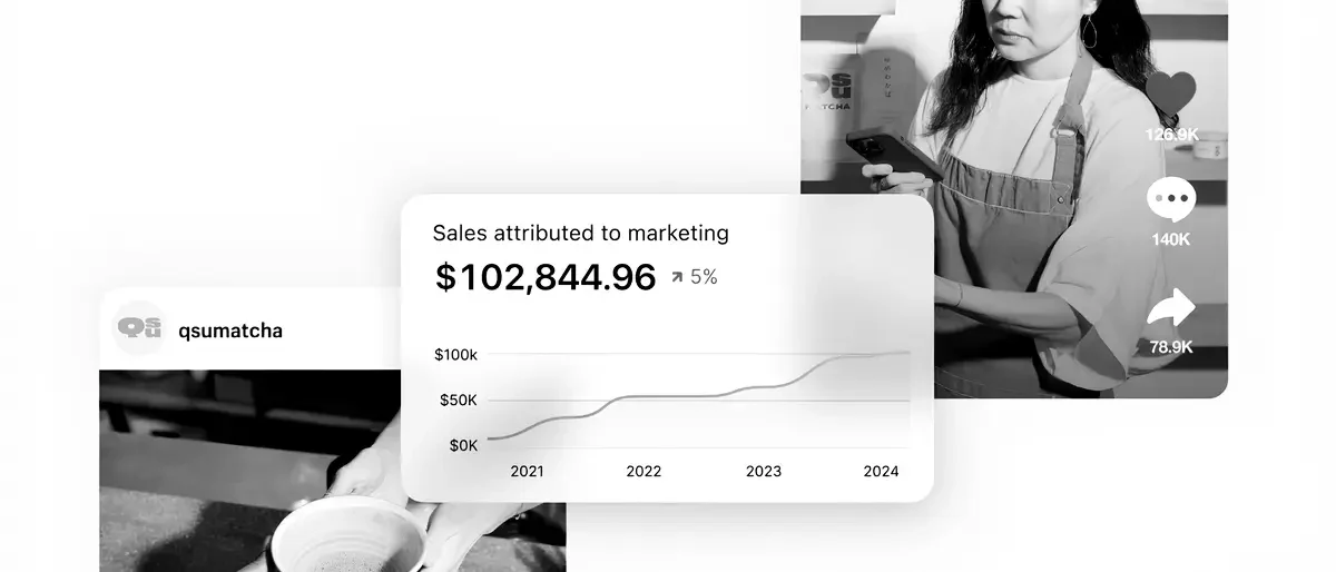 A Shopify store owner reviewing sales attributed to marketing