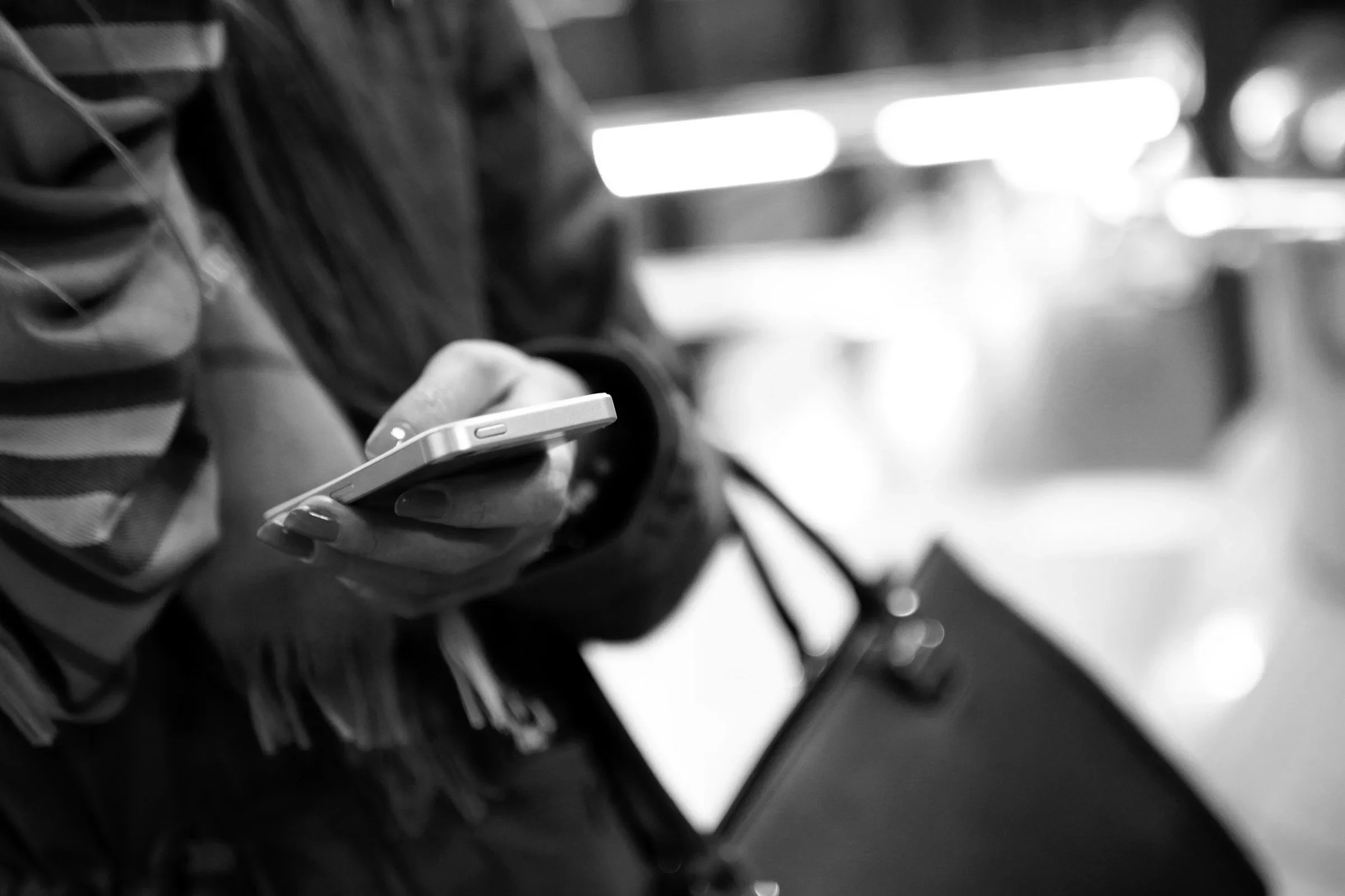 Sending a text message on the go