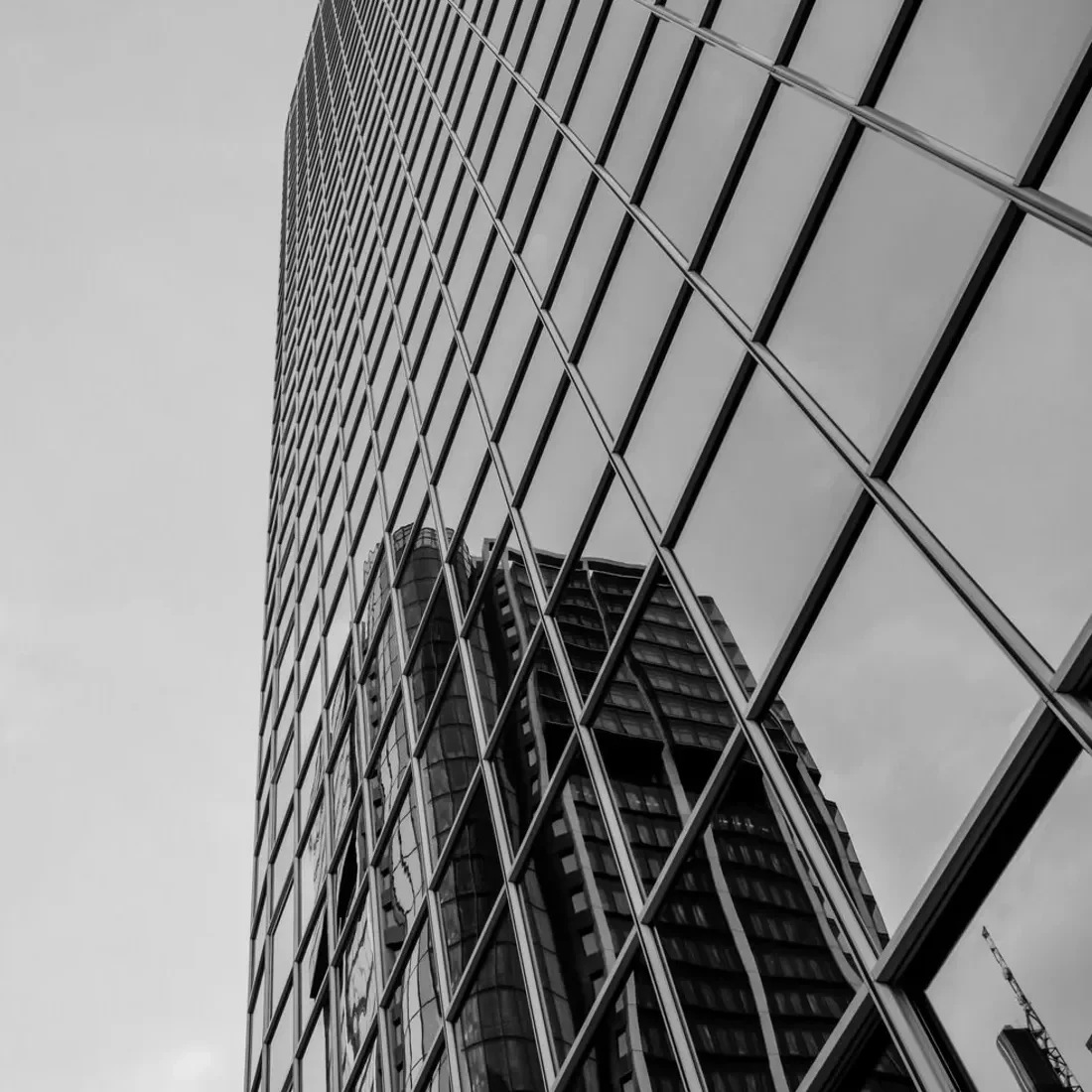 Glass towers of a city financial district