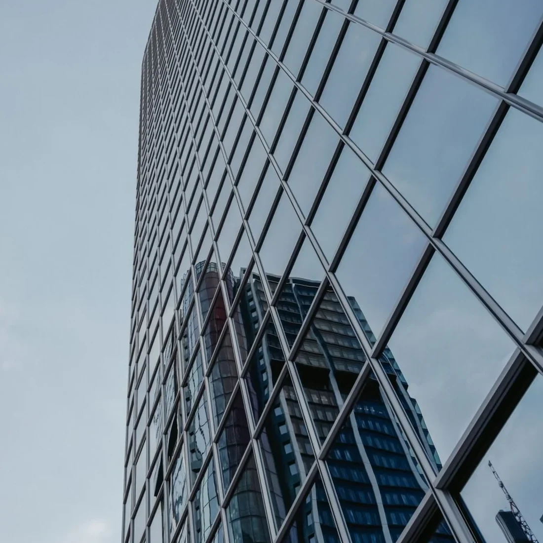 Glass towers of a city financial district