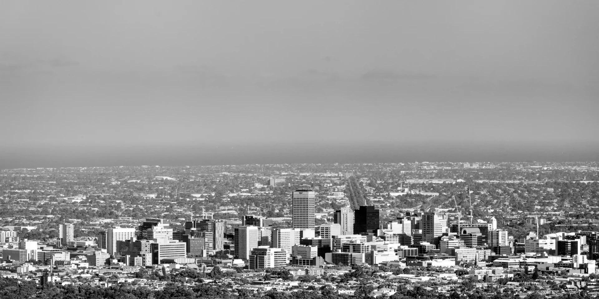 Adelaide's CBD skyline by day