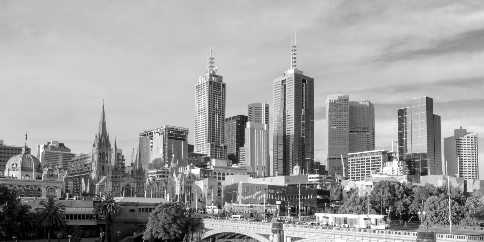 Flinders Street Station and St Paul's Cathedral, Melbourne